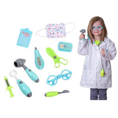 China Medical Toys Doctor Kit Play Set Toys Kids Career Costumes12pcs Wholesale Preschool Fun Educational Children With Sounds And Light, 3-6 Years Old Doctor Toy for sale