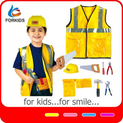 China Role Play Pretend Toys Kit Children Educational Construction Worker Role Play Pretend Toys Kit, Cosplay Costumes For Boys for sale