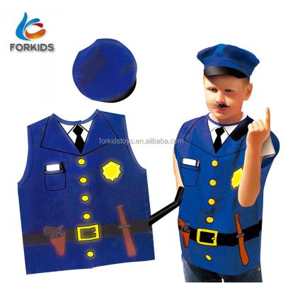 China Police toy set Halloween costume kids boys police toy set, kids game uniform toy set for sale