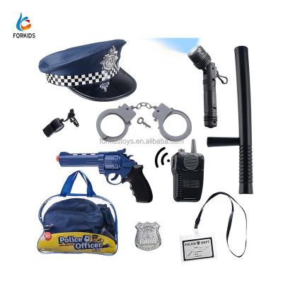 China Role Play Toy Set Unique Plastic Halloween Police Toys For Children , Kids Police Role Play Set Toy10pcs for sale