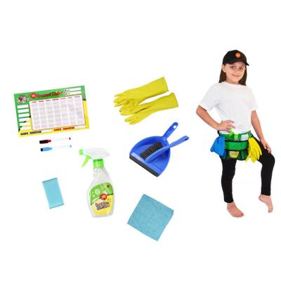 China Funny Eco-Friendly Pretend Play Toy Dress Up Cleaner Play Games Modern Learning Kids Play Cleaning Set For Indoor for sale