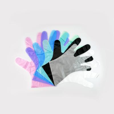 China Cleaning/Gardening/Dusting Black/Food/Clear/Blue/Pink/Purple Powder Stripe Free Disposable Gloves for sale