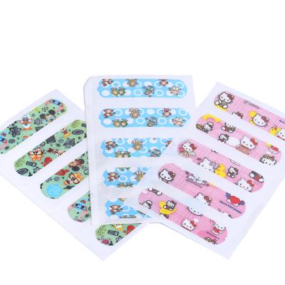 China Emergency First Aid Bandage PE Cartoon Wound Adhesive Plaster for sale