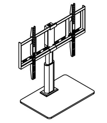 China Easy To Place Universal TV Stand Bespoke Customizable Size With Swivel Function for sale