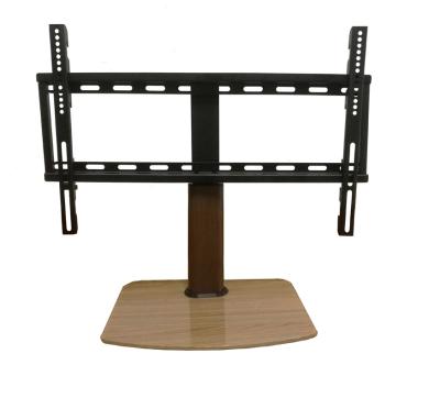 China Height Adjustable Table Top TV Stand 40 Degree Swivel For 32 To 60 Inch TV for sale