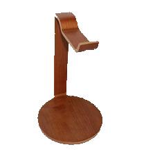 China Unibody Headset Holder Stand , Bending Wooden Headphone Stand Table Decoration for sale