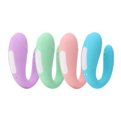 China Dual Vibrating Motor U Shape Vibrator Dual G-spot Stimulator Wearable Clitoral Vibrator Vibrating Adult Toys For Couples for sale