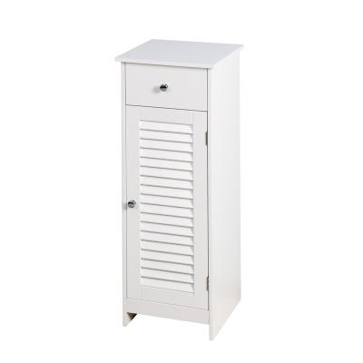 China Small Contemporary Freestanding Modern Single Door Bathroom Storage Drawer Cabinet for sale