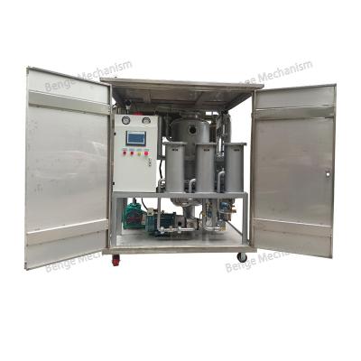 China Building Material Shops Vacuum Industrial Lubricating Oil Purifier Machine Purify mechanical oil, hydraulic oil, compressor oil, gear oil/SS material for sale