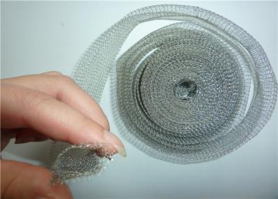 China Tin Coated Knitted Wire Mesh 40mm 30m/roll Vapour Liquid Filtering For Shielding for sale