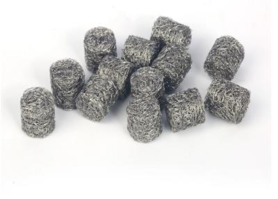 China 14*10mm 14*5mm Compressed Knitted Wire Mesh 1.1mm Snow Foam Lance Mesh Filter for sale