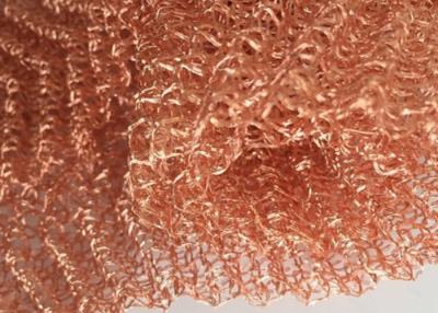 China Corrugated / Crimped Copper Knitted Wire Mesh 0.18mm OEM For Filter for sale