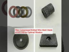 Filter Compressed Knitted Wire Mesh Made of SUS 316 for Optimal Filtration