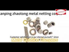 cylindric metal cushion dampers 1-300μm od 650mm 3-150mm height