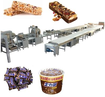 China To Produce Full Automatic Candy Muesli Cereal Bar Production Line With Packing Line for sale