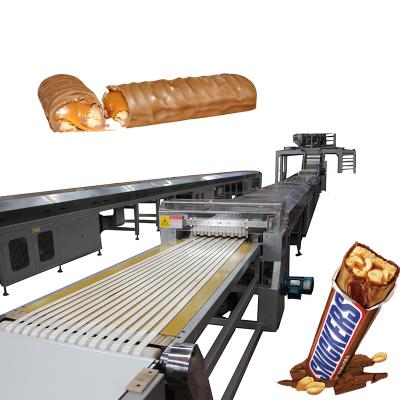 China To produce SS304 Industrial Candy Bar Chocolate Wafer Bar Chocolate Cereal Bar Production Line for sale