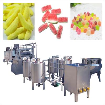 China Full Automatic Hard Candy Gummy Candy Production Line Lollipop Making Machine for sale