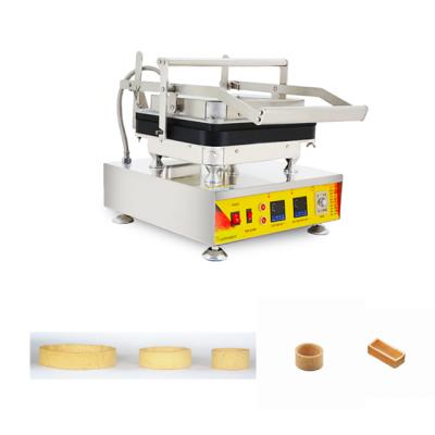 China Snack Factory Commercial Use 110v 220v Electric Non-Stick Round Egg Tart Pastry Pie Shells Machine for sale