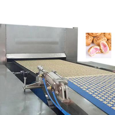 China Snack Factory CE Approved Automatic Cookie Making Machine Koala Bear Chocolate Filled Cookies for sale