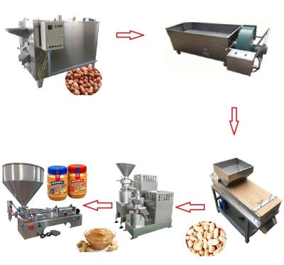 China For Making Peanut Butter Automatic Peanut Butter Paste Machine Production Peanut Processing Line 500kg/H for sale