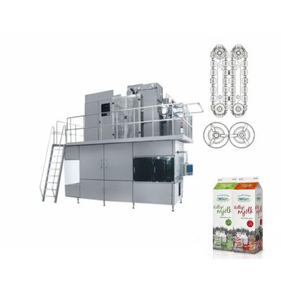 China Food Milk Juice Water Liquid Bottle Aseptic Carton Box Filling Machine for sale