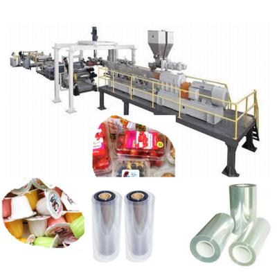 China Sheet Professional Made Vacuumforming PP/PE/PS/PC/PMMA/PET/PETG/TPU/ABS/EVA/EVOH Plastic Sheet Production Line for sale