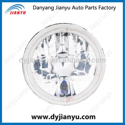 China Beam plastic semi-sealed head light, head lamp with led ring, auto parts wholesalerJY123 for sale