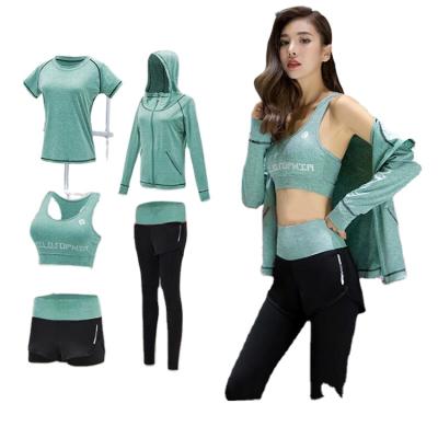 China Running five-piece yoga clothes sportswear breathable fitness clothes slimming quick-drying clothes factory direct sales for sale