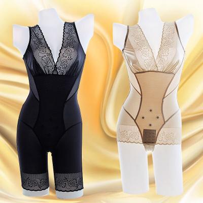 China Antibacterial Beauty Sculpting Body Shapers Women Body Shapers Underwear Postpartum Volcanic Rock Waist and Hip Corset One Piece Jumpsuit for sale