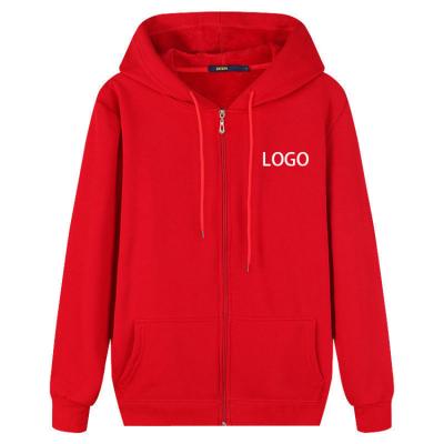 China Wholesale Custom High Quality Plain Cotton Anti-pilling Hoodies Full Zipper Sweatshirt Unisex Hoodie for sale