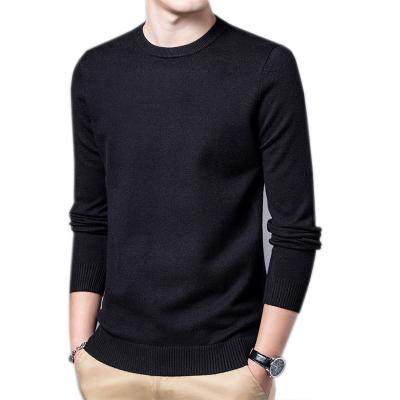 China Anti-wrinkle men's sweater with top half neck warm and comfortable wool solid color wool sweater for sale