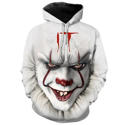 China Anti-wrinkle all over printed logo polyester print custom hoodies for men for sale