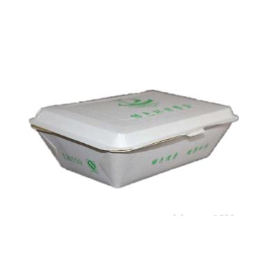 China Disposable Eco Friendly Food Take Away Custom Paper Packaging Rice Lunch Box With Paper Box for sale