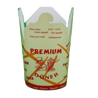 China Disposable Take Away Use Biodegradable Brown Paper Bowl Noodle Container 700ml Disposable for sale