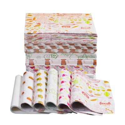 China Waterproof Sandwich Shawarma Food Greaseproof Printing Wrapping PE Safe Paper for sale