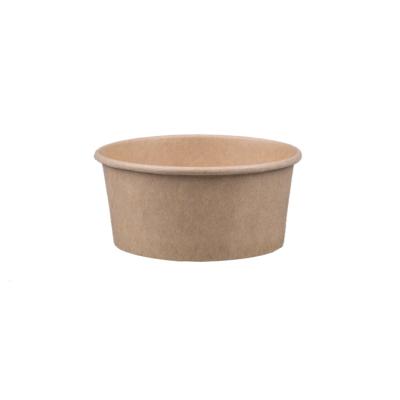 China Manufacturer Personalized Disposable Kraft Disposable Paper Bowl Take Out Salad Bowl With Lid for sale