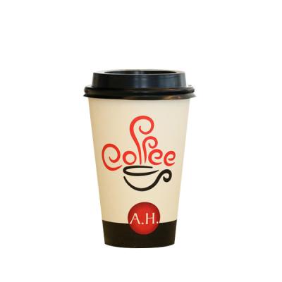 China China Suppliers Disposable Logo Printed Disposable Single Wall Paper Coffee Cups With Lid 4oz-22oz for sale