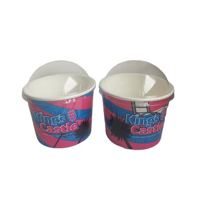 China Disposable Ice Cream Paper Cup Blank / Printed 16oz Paper Cup For Ice Cream for sale