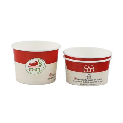 China Disposable Disposable Custom Printing Ice Cream And Yogurt Cold Drink Paper Cups for sale