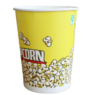 China 24oz/32oz/46oz/64oz/85oz/130oz/170oz Disposable Popcorn Paper Cup Bucket Disposable Cups for sale