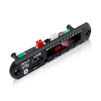 China FM Radio 5.0 Car Stereo MP3 Player 5V 12V MP3 WMA Decoder Panel Module (Optional) for sale