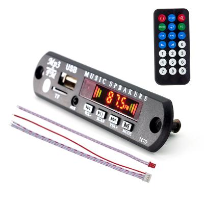 China FM Radio Controller Bluet00th5.0 (Optional) Remote Decoder Board For Car Audio Screen SD Fm MP3 Player Module WMA USB Aux. radio LED stereo for sale