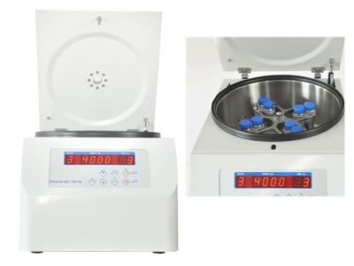 China LED LCD Benchtop Low Speed Centrifuge Machine , 99min Pharmaceutical Centrifuge Machine for sale