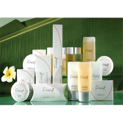 China Eco-friendly Exquisite Disposable Hotel Amenities Hotel Toiletries Bath Sets Shampoo Shower Gel Biodegradable Hotel Bathroom Guest Room Toiletries Amenities for sale