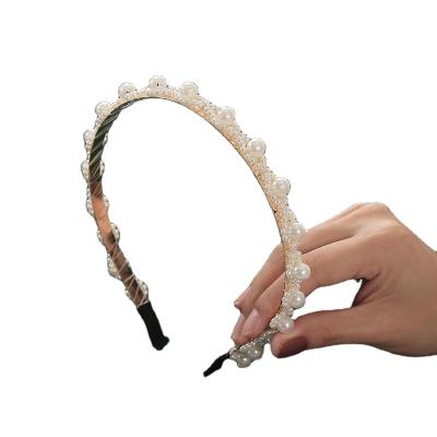 China Hot Selling High Quality OEM Friendly Material Handwoven Pearl Headband Women Girls Accessories Manufacturer In China for sale