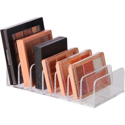 China Manufacture Countertop Makeup Contract Eyeshadow Display Stand Clear Acrylic Eyeshadow Display Stand for sale