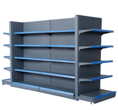 China Single Sided Double Sided Grocery Display Racks /Shelves For General Grocery Supermarket Shelf Gondola Shelving for sale