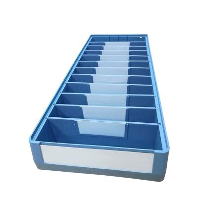 China Sustainable Plastic Workshop Divide Rectangular Storage Box Binsfor Tools Parts for sale