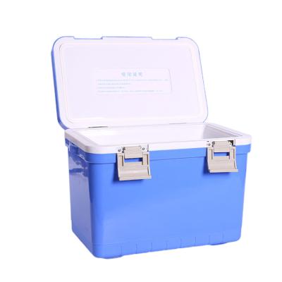 China Waterproof Chinese manufacturer sells high quality incubator medical ice 11 liter PU cooling box for sale