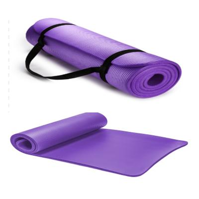 China Tear Resistant/Waterproof/Easy To Clean Extra Thick High Density Multicolor Fitness NBR Yoga Pilates Mat For Various Home Workout for sale